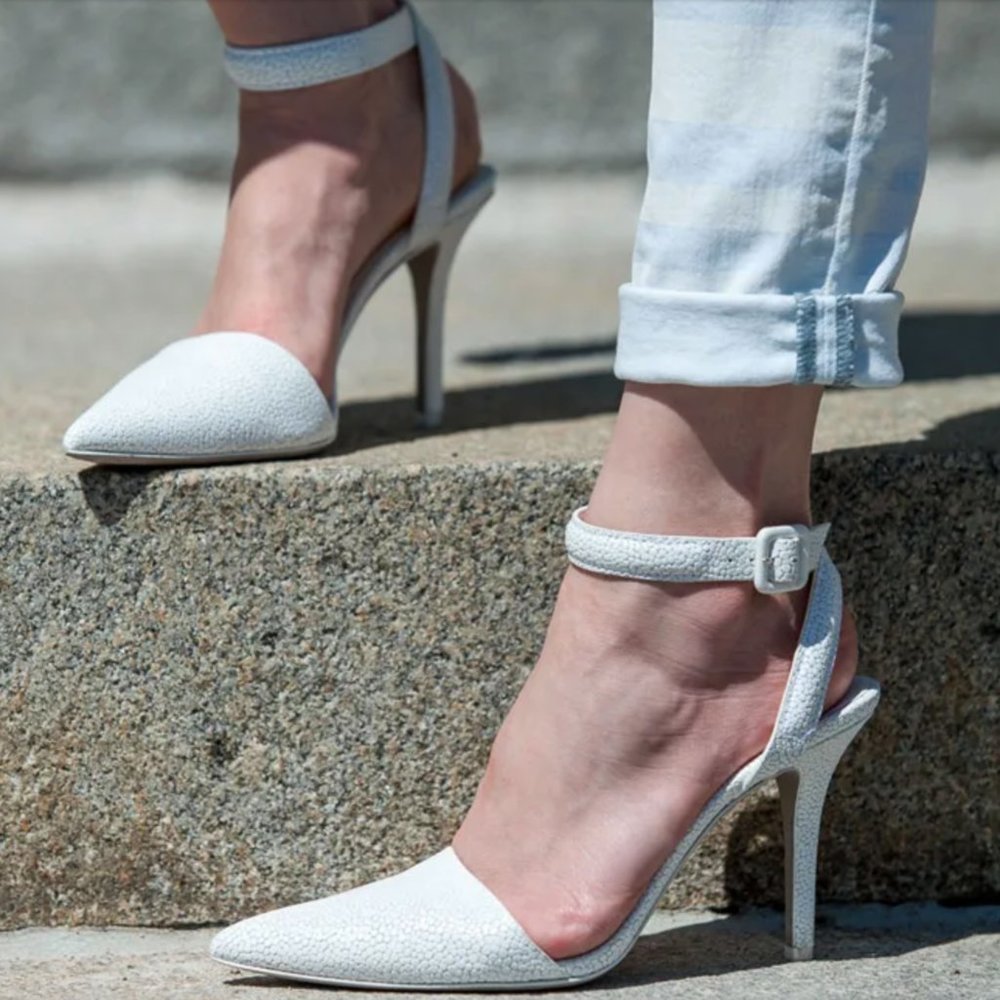Alexander Wang Lovisa Textured Pumps, Size 39